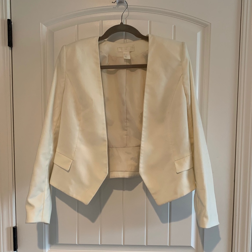 H&M cream colored blazer
